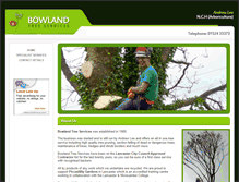 Tablet Screenshot of bowlandtreeservices.co.uk